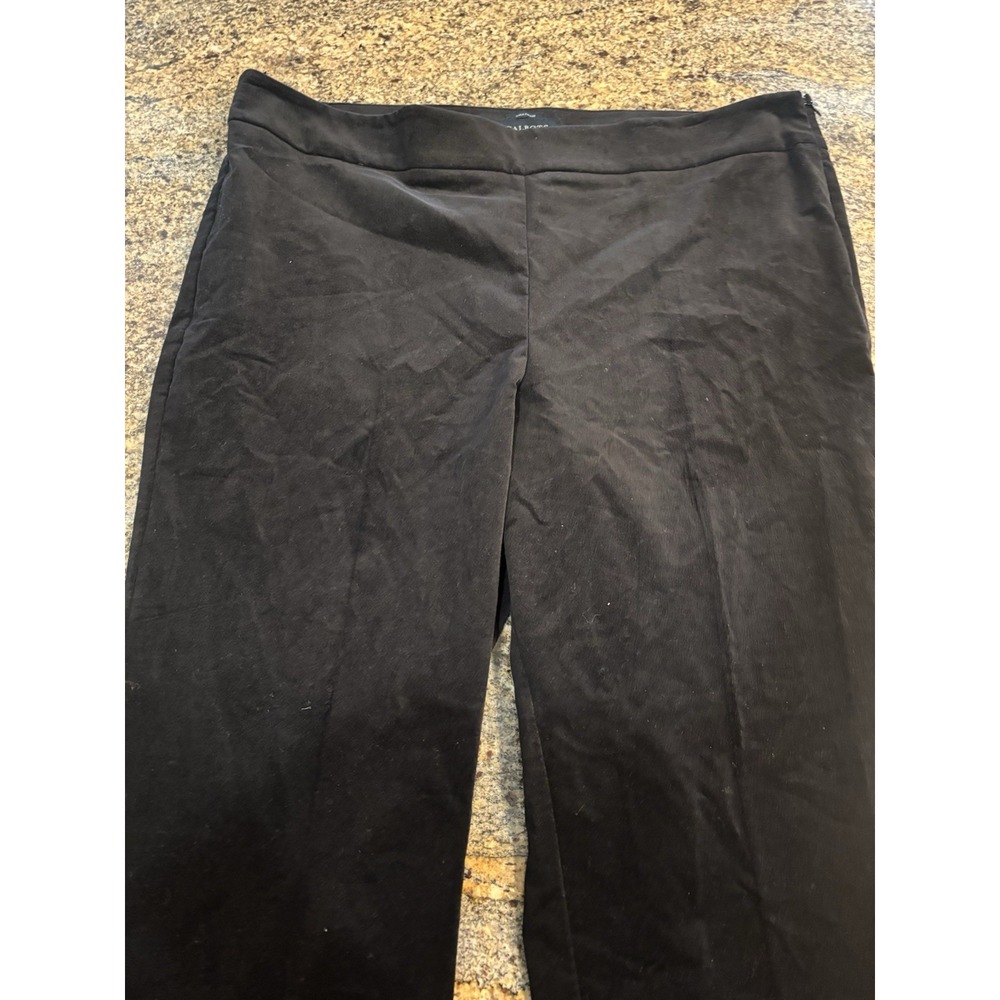 NWT Talbots Chatham Ankle Pants Velvet Black Side Zip Size 16 Holiday